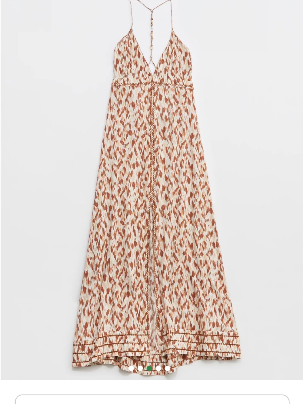 Aerie Front Slit Maxi Dress in Horizon NWOT Bohemian
